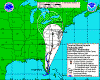 [Image of 5-day forecast of predicted track, and coastal areas under a warning or a watch]